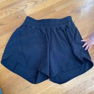 Black lululemon shorts size 6